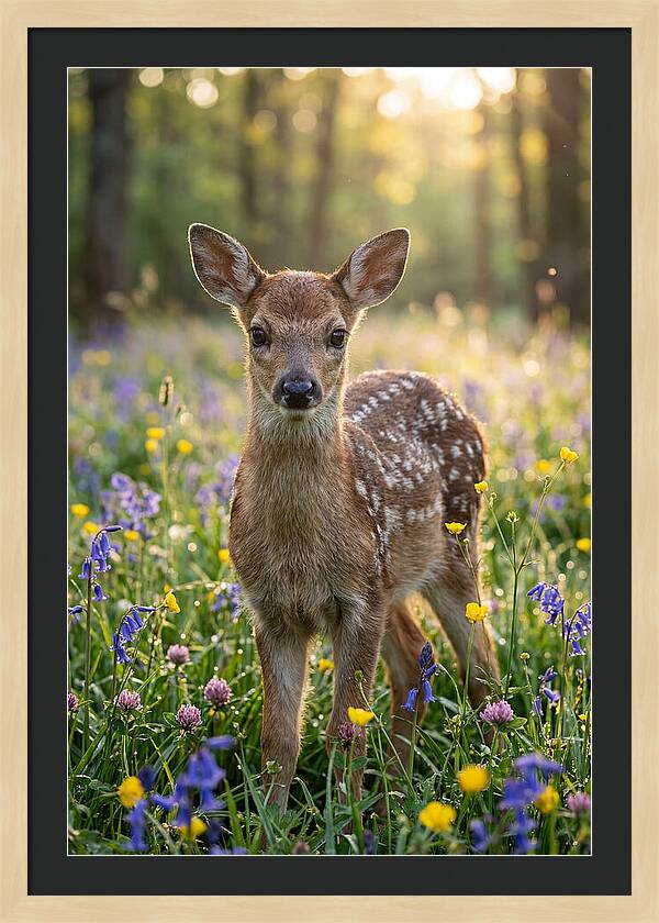 Spring Fawn In Bloom