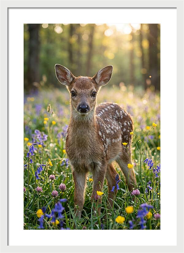 Spring Fawn In Bloom