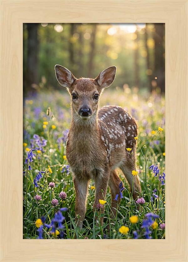 Spring Fawn In Bloom