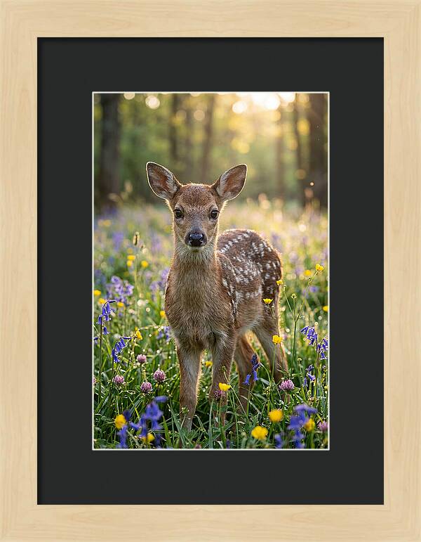 Spring Fawn In Bloom