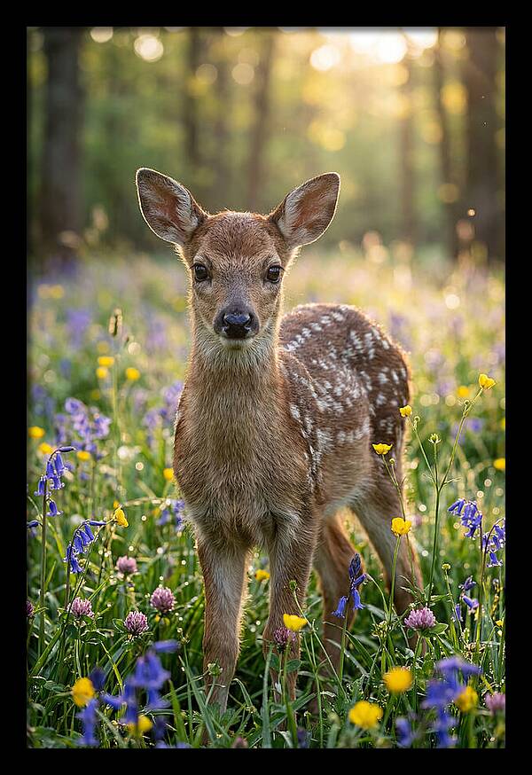 Spring Fawn In Bloom