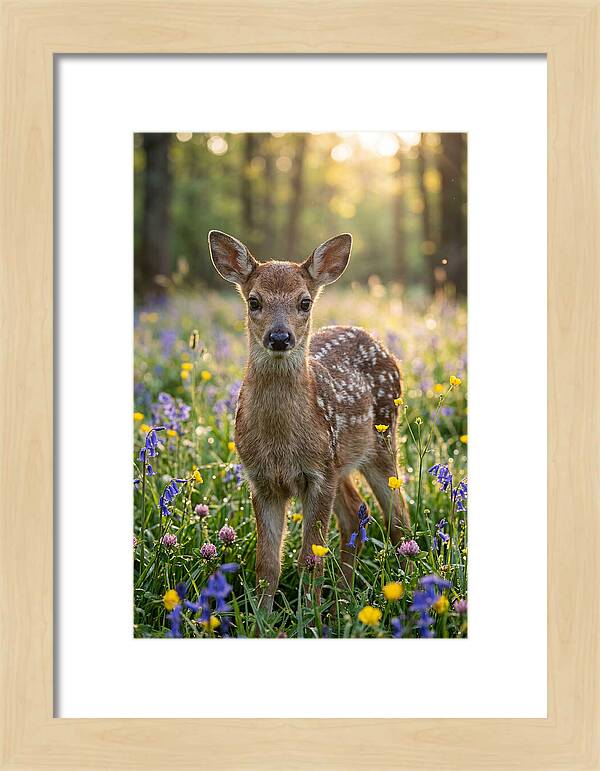 Spring Fawn In Bloom