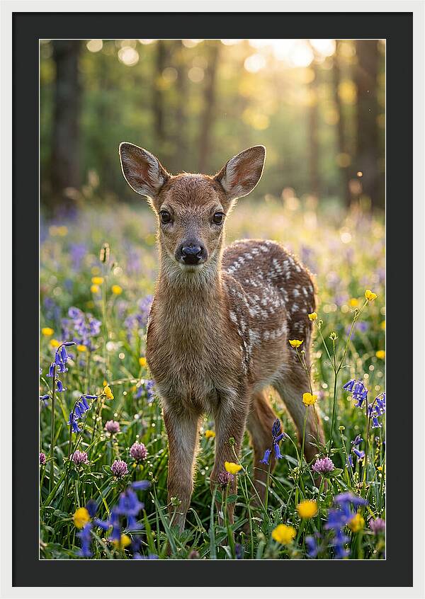 Spring Fawn In Bloom