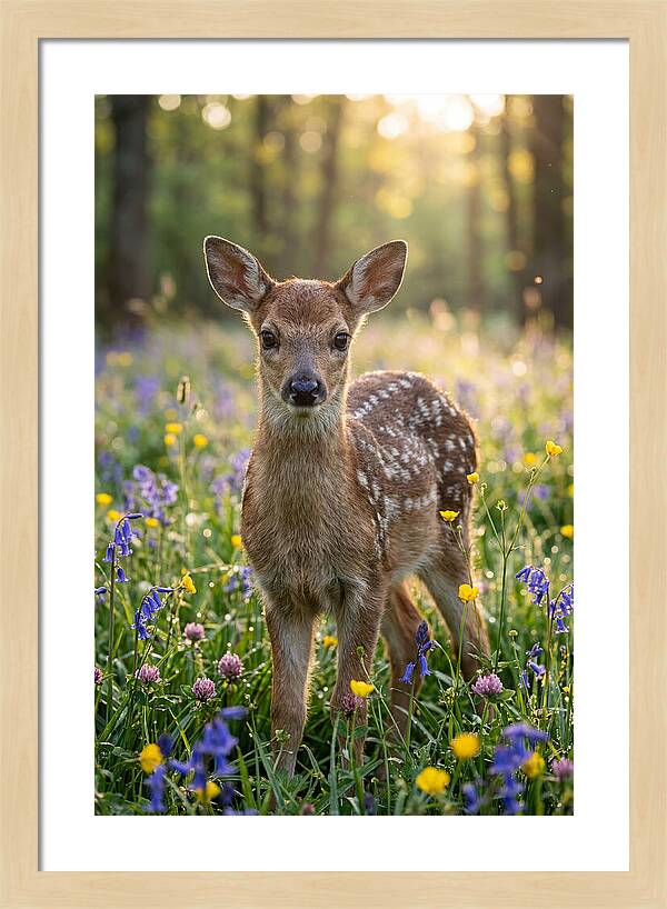 Spring Fawn In Bloom