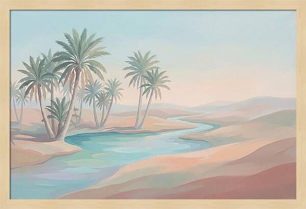Spring Fed Oasis With Date Palms