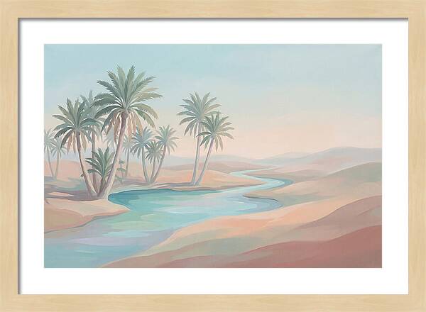 Spring Fed Oasis With Date Palms