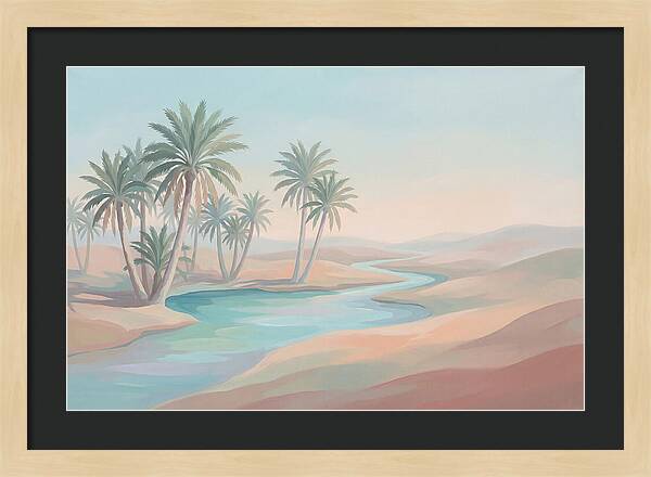 Spring Fed Oasis With Date Palms