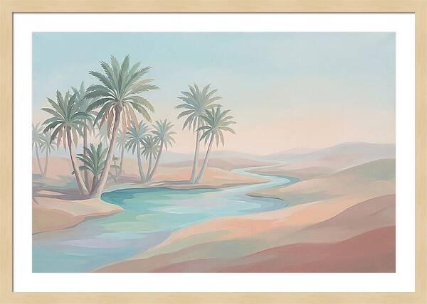 Spring Fed Oasis With Date Palms