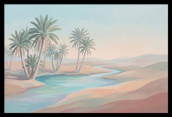 Spring Fed Oasis With Date Palms