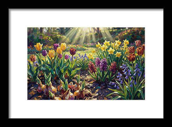 Spring Flower Border Awakening