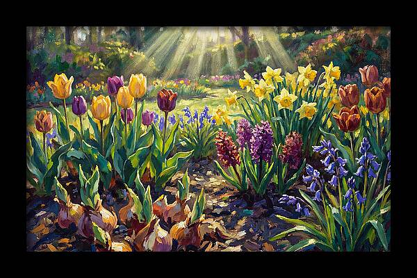 Spring Flower Border Awakening