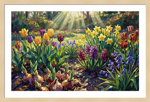 Spring Flower Border Awakening