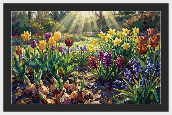Spring Flower Border Awakening