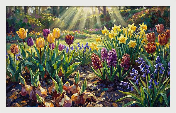 Spring Flower Border Awakening