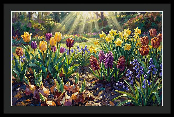 Spring Flower Border Awakening