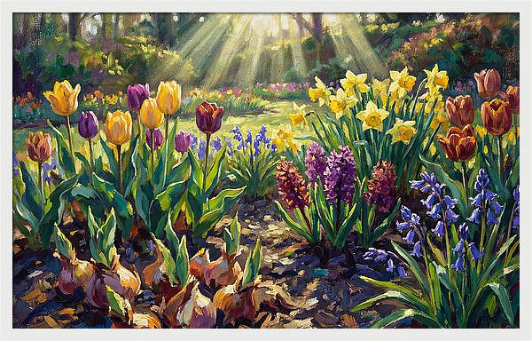 Spring Flower Border Awakening