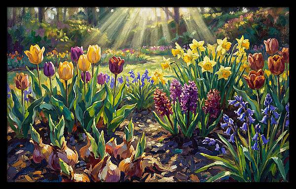 Spring Flower Border Awakening