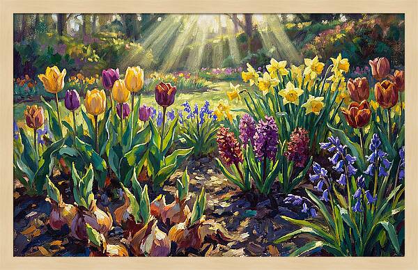 Spring Flower Border Awakening
