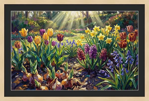 Spring Flower Border Awakening