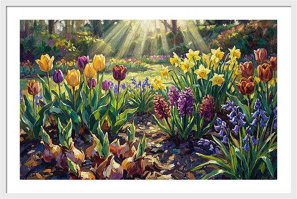 Spring Flower Border Awakening