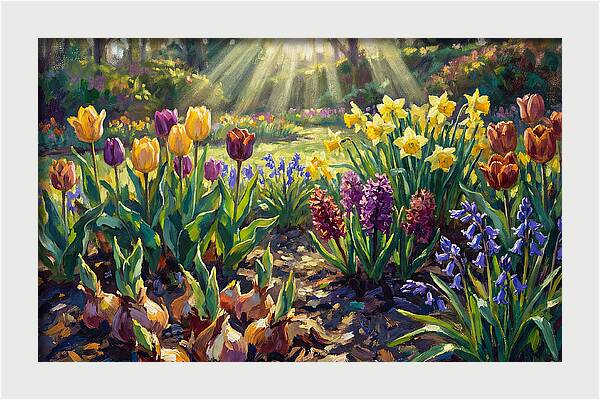 Spring Flower Border Awakening