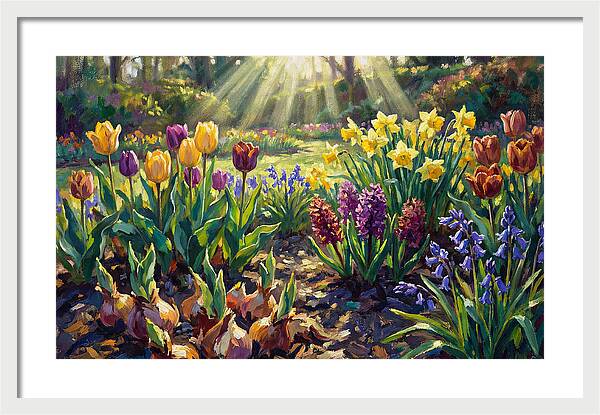Spring Flower Border Awakening
