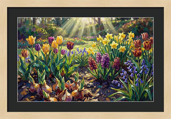 Spring Flower Border Awakening