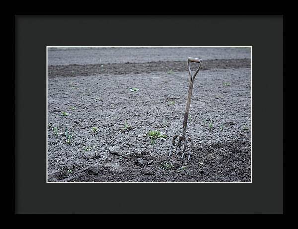 Spring Garden Fork In Freshly Turned Soil