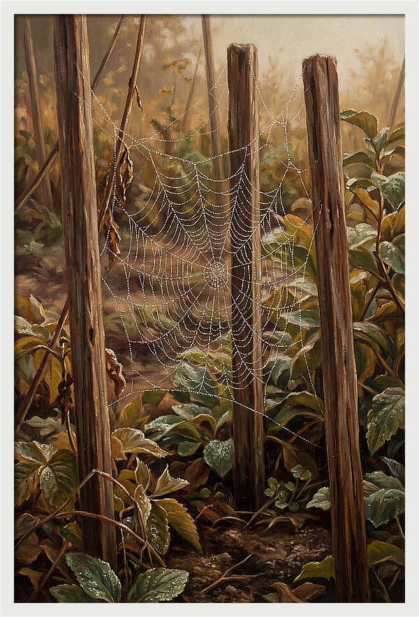 Spring Morning Dew On Web