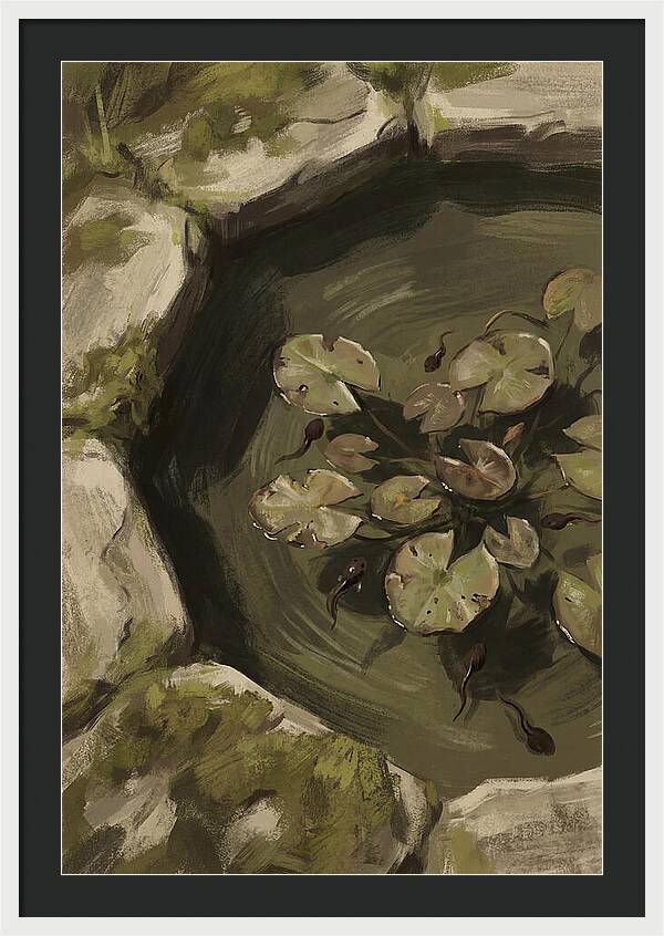Spring Pond With Tadpoles