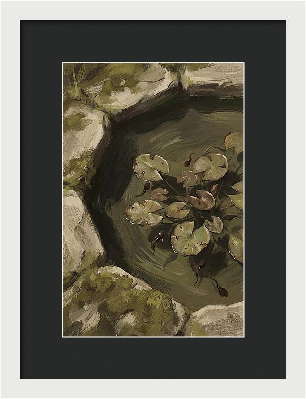 Spring Pond With Tadpoles