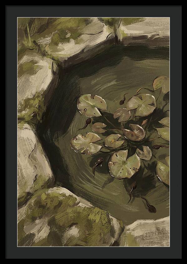 Spring Pond With Tadpoles