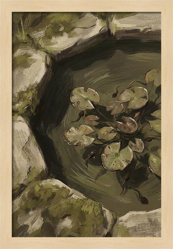 Spring Pond With Tadpoles
