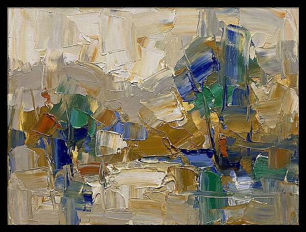 Spring Rain Abstract Landscape