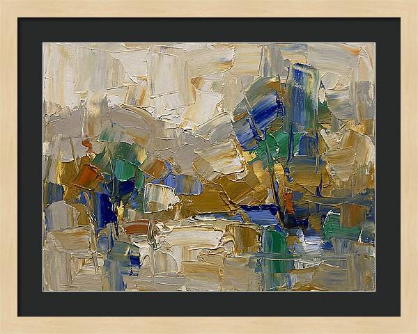 Spring Rain Abstract Landscape