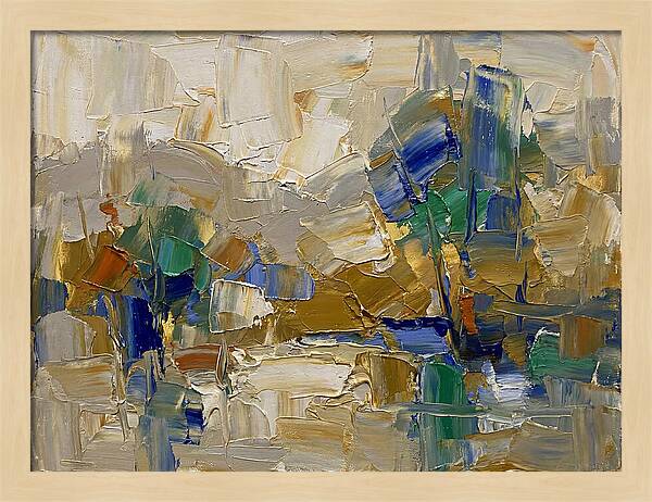 Spring Rain Abstract Landscape