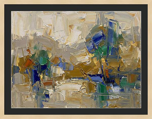 Spring Rain Abstract Landscape