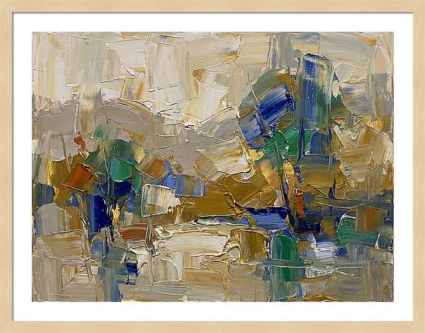 Spring Rain Abstract Landscape