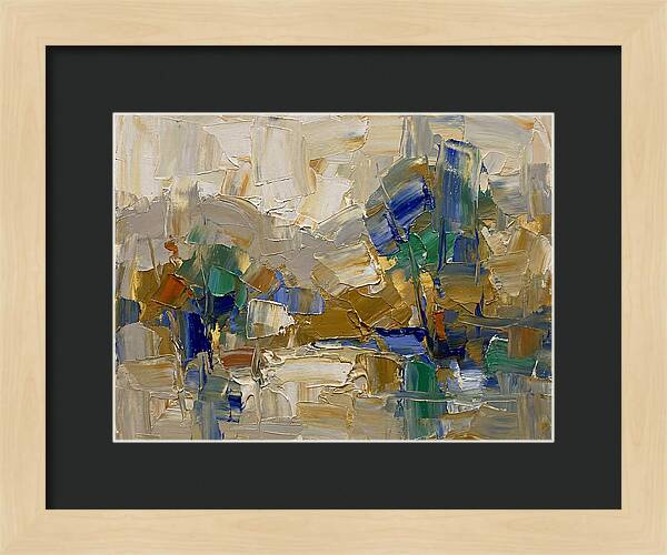 Spring Rain Abstract Landscape