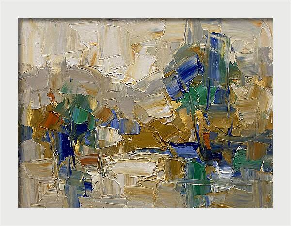 Spring Rain Abstract Landscape