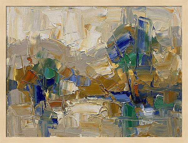 Spring Rain Abstract Landscape