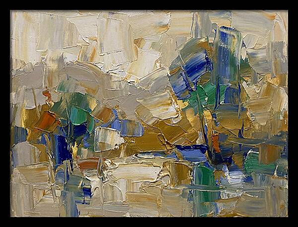 Spring Rain Abstract Landscape