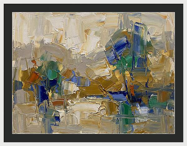 Spring Rain Abstract Landscape