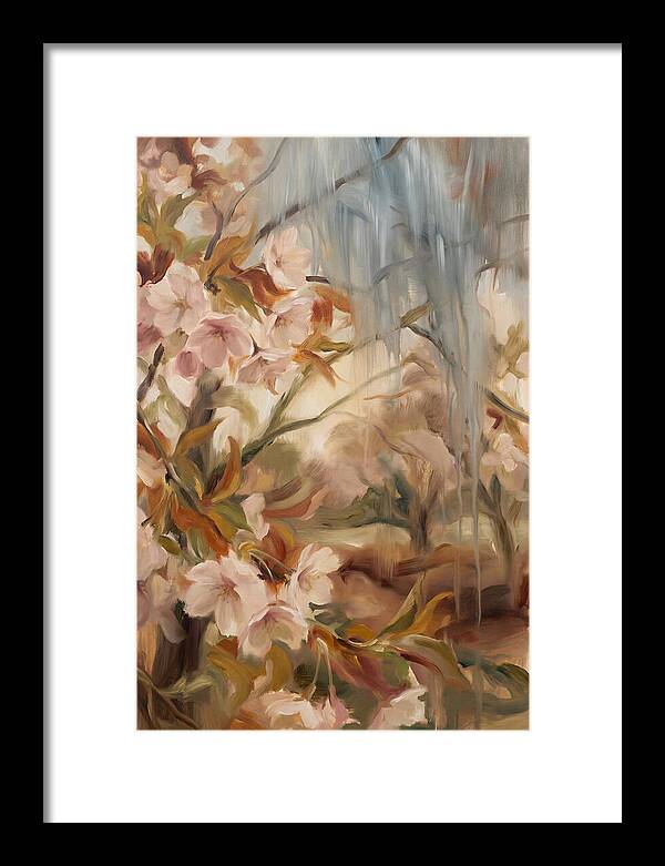 Spring Rain On Blooming Cherry Tree