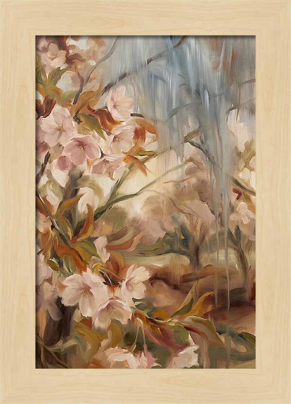 Spring Rain On Blooming Cherry Tree