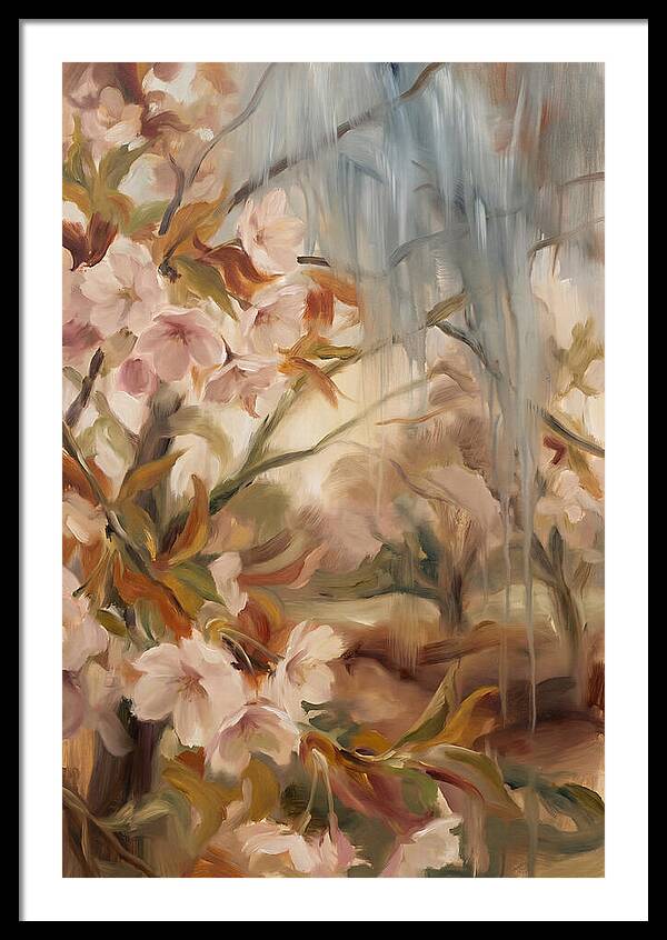 Spring Rain On Blooming Cherry Tree