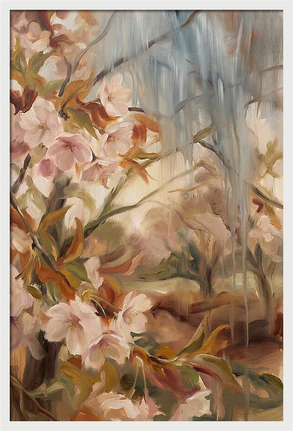 Spring Rain On Blooming Cherry Tree
