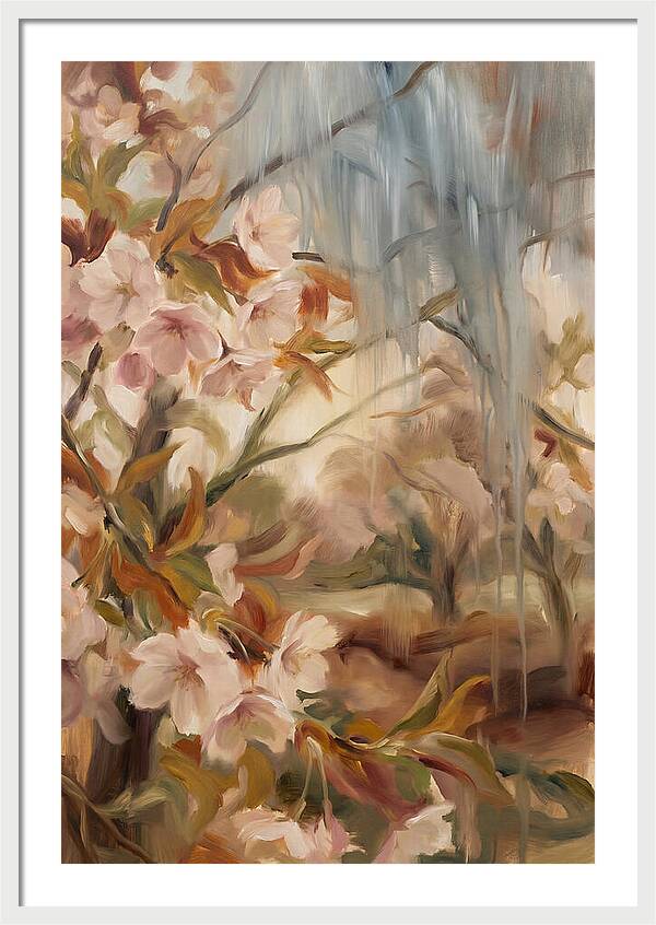 Spring Rain On Blooming Cherry Tree