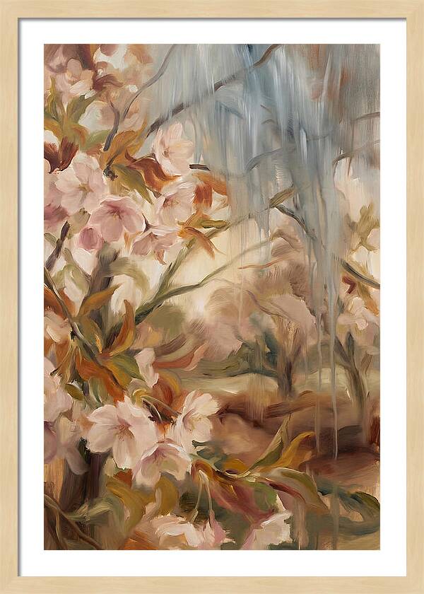 Spring Rain On Blooming Cherry Tree