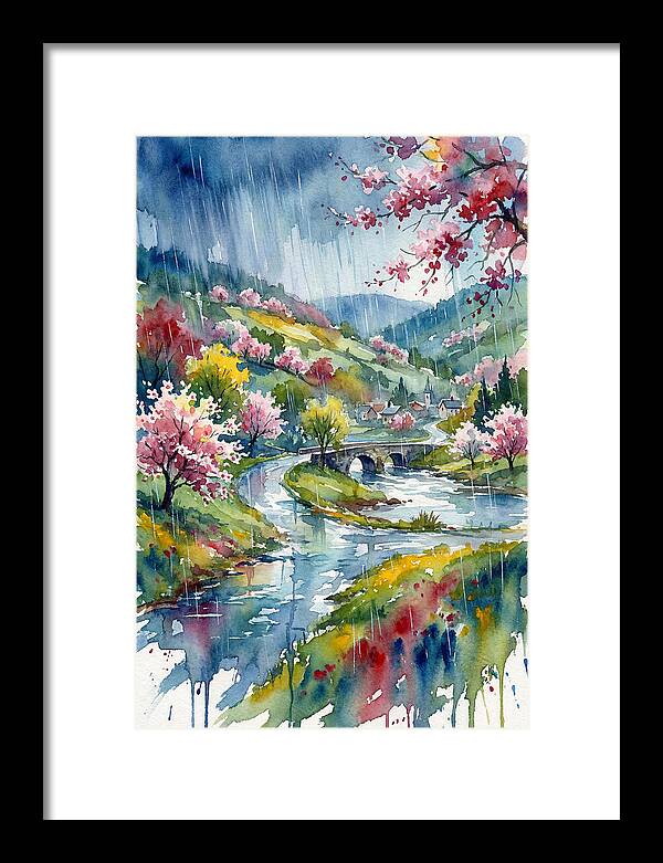 Spring Rain Over Blossoming Valley